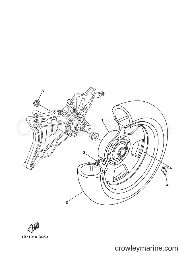 2017 Maxi-Scooter CP250 - CP250 (1B7G) [010] - REAR WHEEL