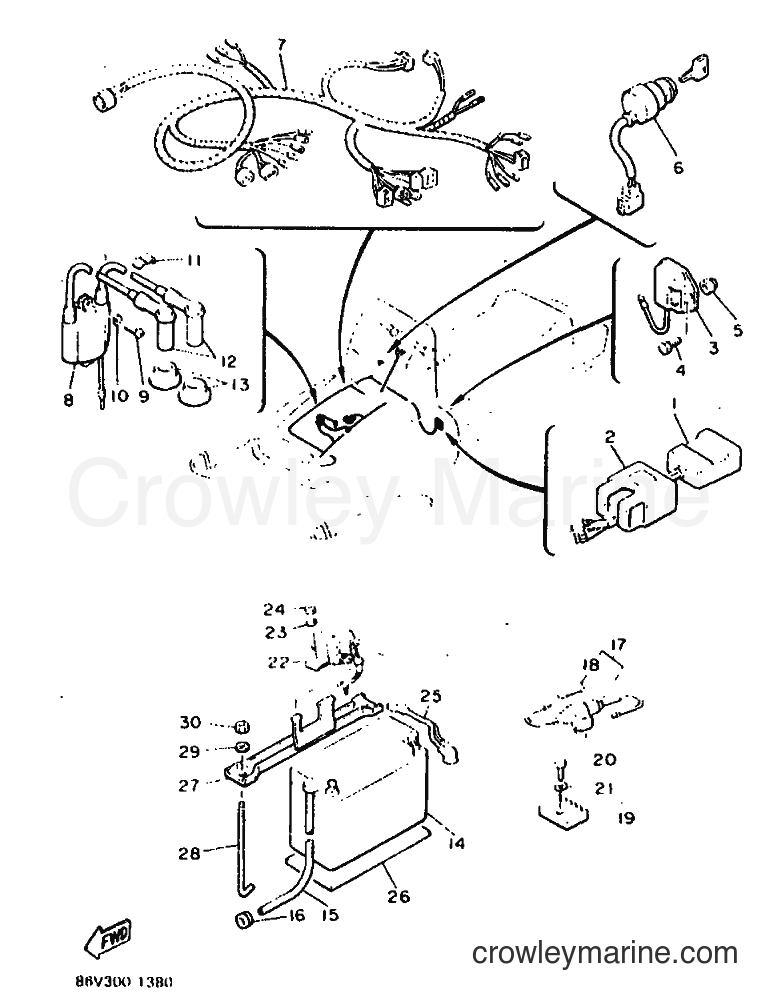 1991 Snowmobile VK540E - VK540E (86V3) [010] - ELECTRICAL 1