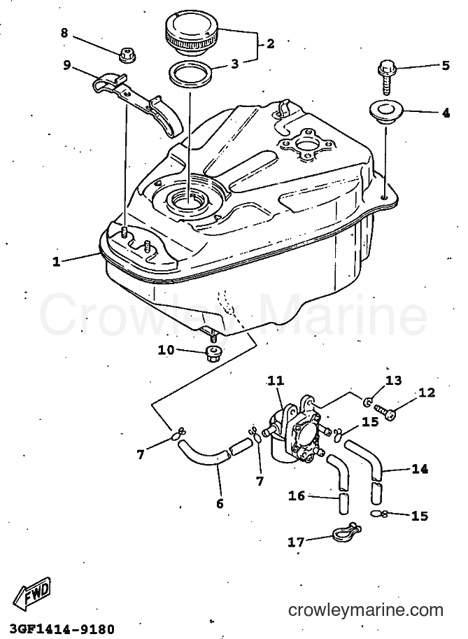 1996 Scooter CR50Z - CR50Z (3WN2) [999] - FUEL TANK