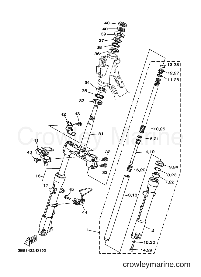 Yamaha Motors AT115C (2B56) [010] - STEERING