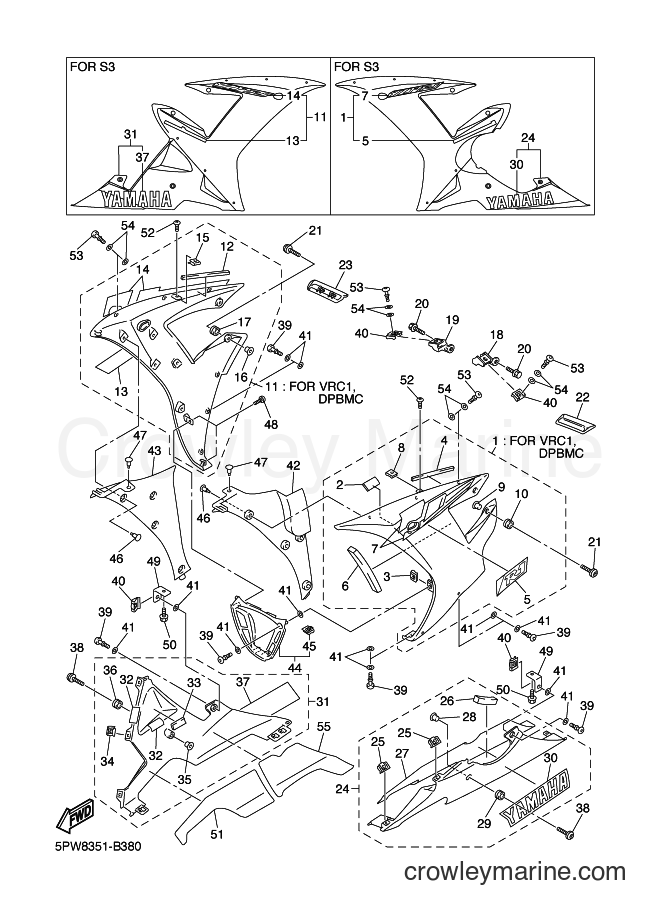 Yamaha Motors YZF-R1 (5PW7) [010] - COWLING 2