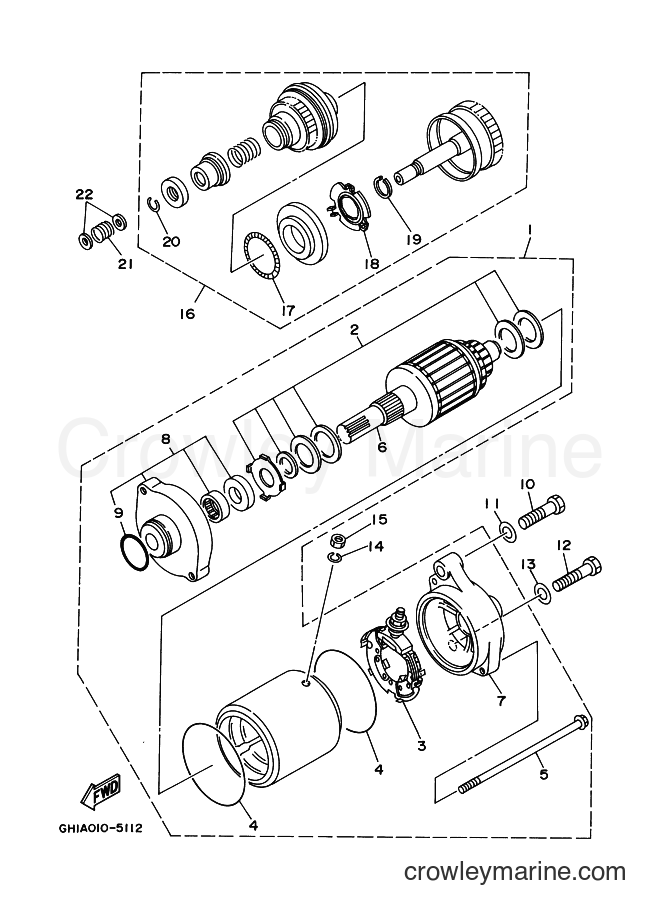 Yamaha Motors GP760Y (GP7C) [020] - STARTING MOTOR