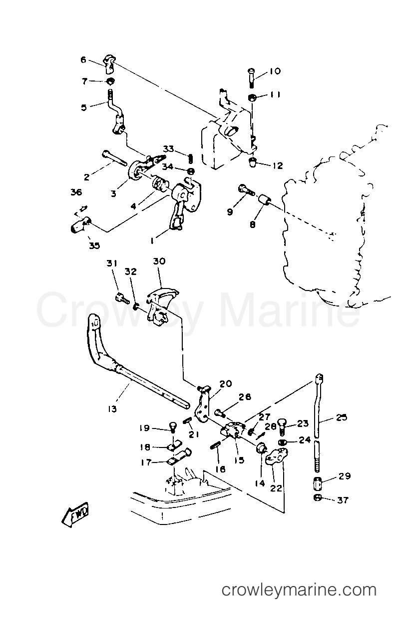 Yamaha Motors 40SD-JD - CONTROL ENGINE (40MH)