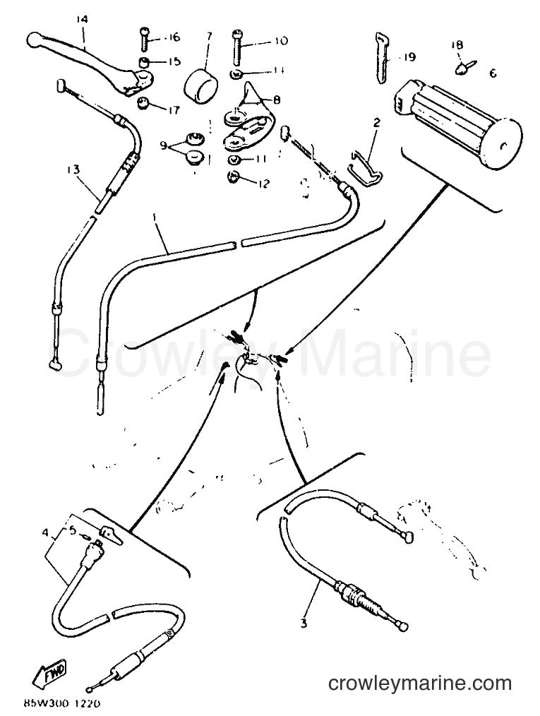 Yamaha Motors ET400TR (85W3) [010] - CONTROL CABLE