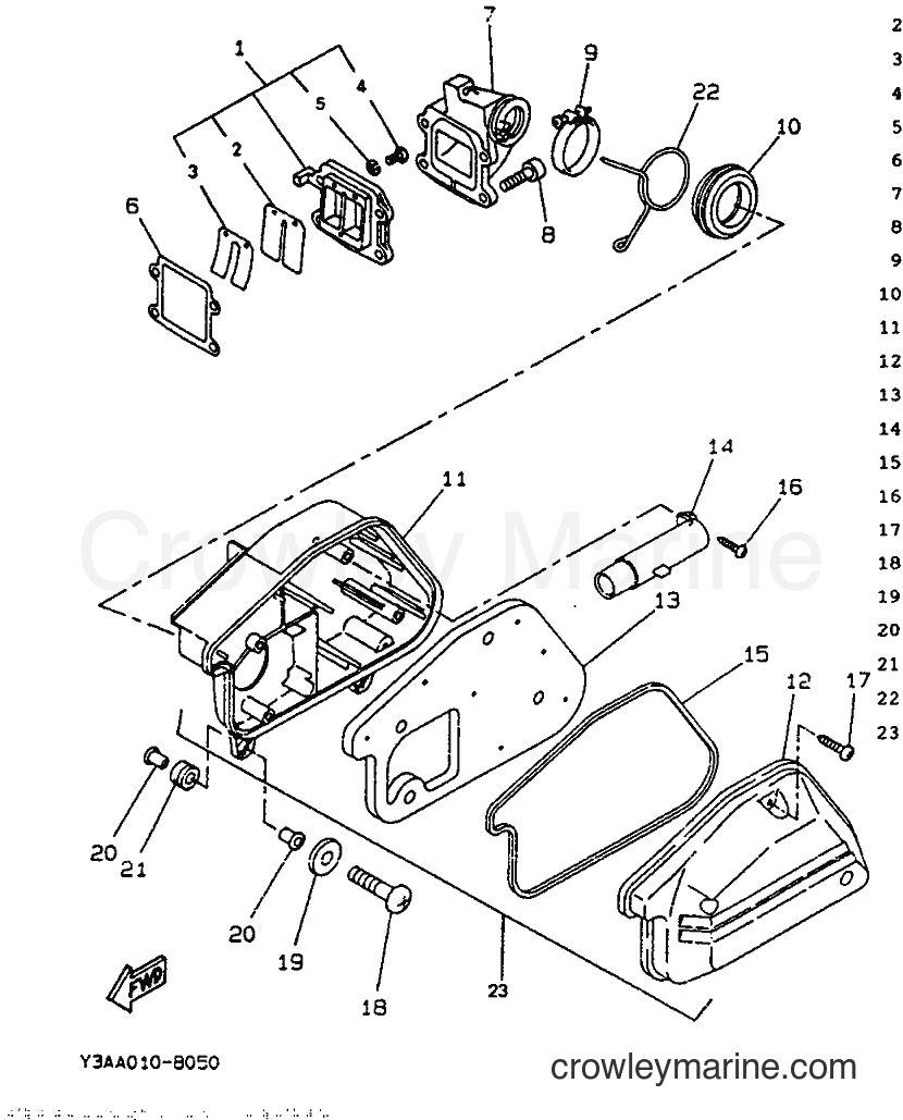 1991 Scooter CW50 - CW50 (4BX1) [999] - INTAKE