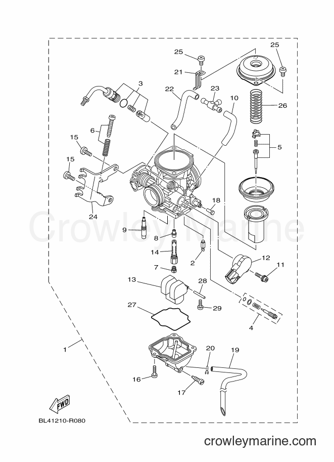 2018 Scooter XC115F - XC115F (BL74) [010] - CARBURETOR