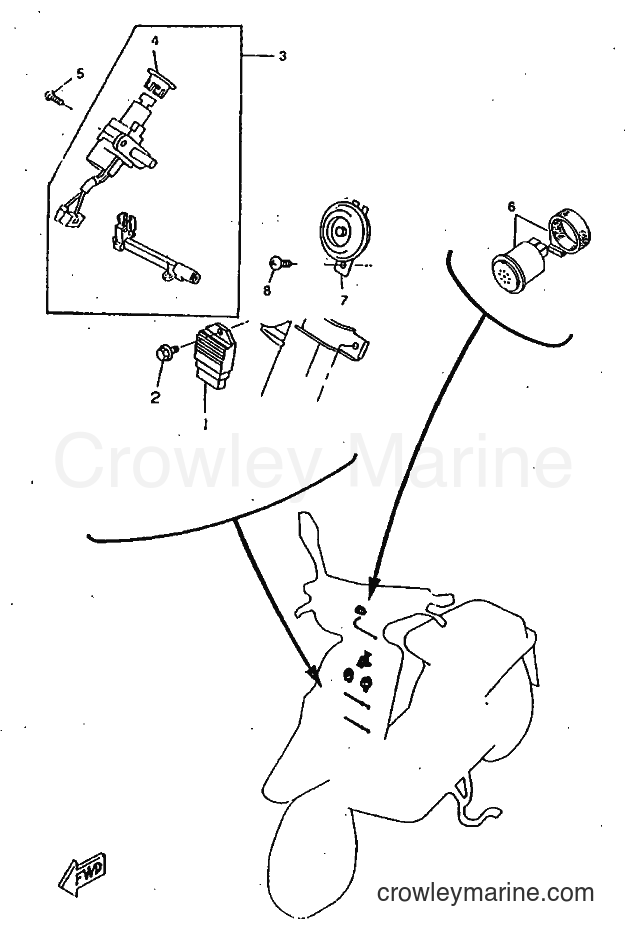 1997 Scooter CW50RSX - CW50RSX (5AA1) [999] - HANDLE SWITCH & LEVER