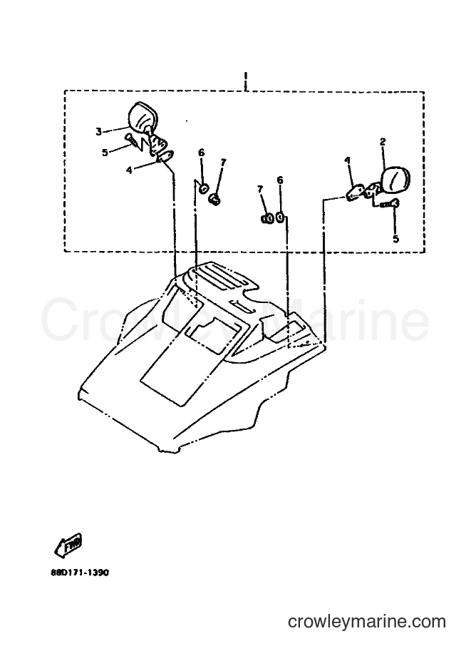 1991 Snowmobile VMX540 - VMX540 (88D1) [010] - ALTERNATE (MIRROR)