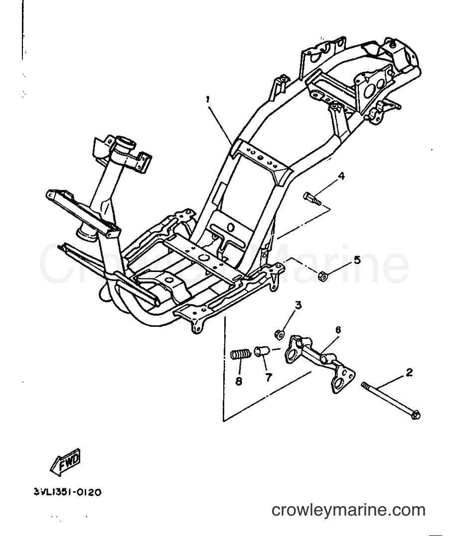 1990 Scooter CW50 - CW50 (3WV1) [999] - FRAME