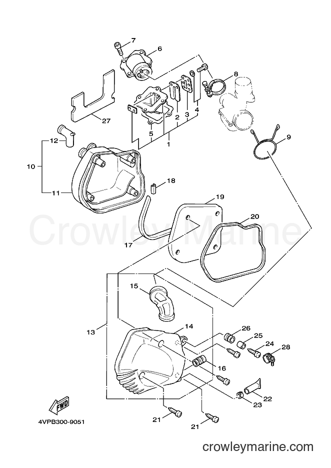 Yamaha Motors YW100 (1S55) [010] - INTAKE