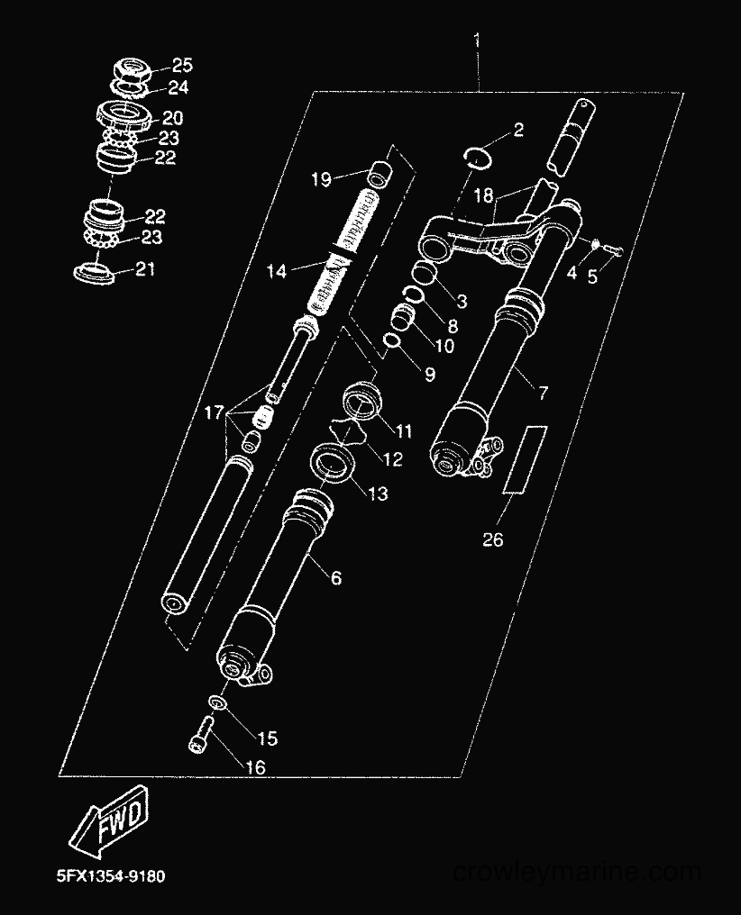 Yamaha Motors CW50RS (5FXF) [010] - FRONT FORK