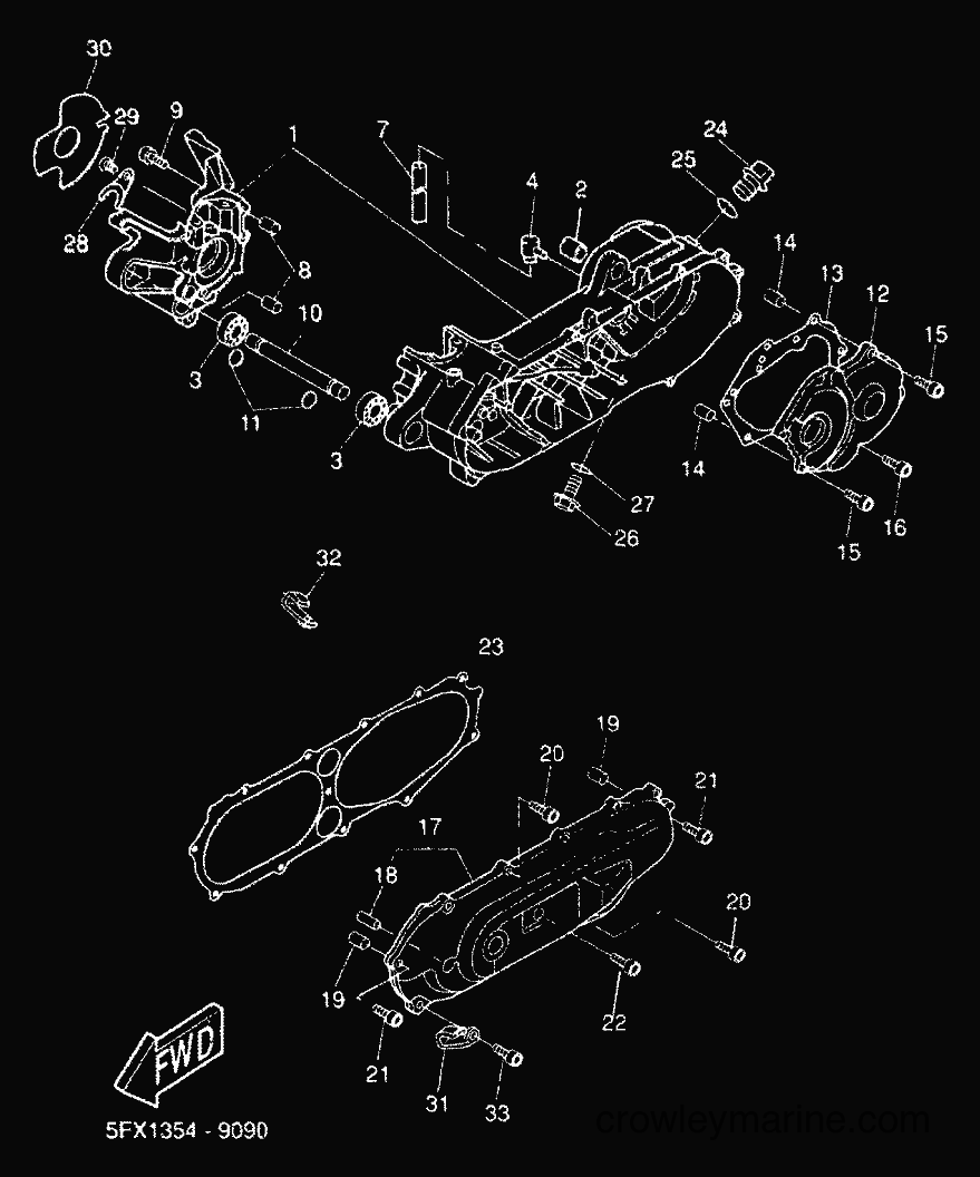 Yamaha Motors CW50RS (5FXF) [010] - CRANKCASE
