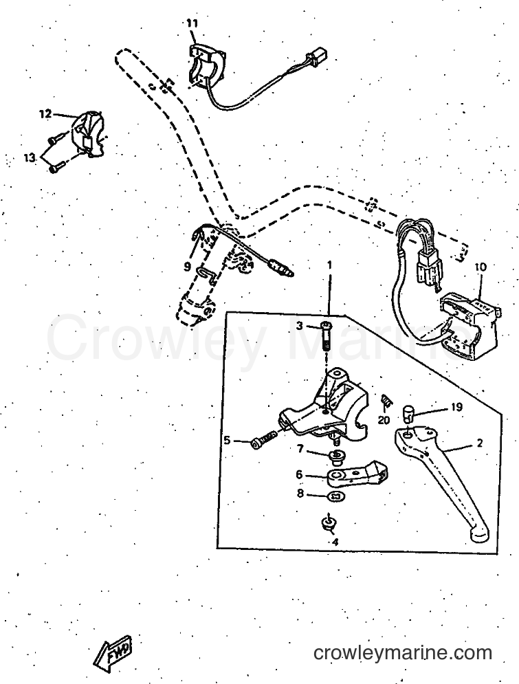 1997 Scooter CW50RSX - CW50RSX (5CD1) [999] - HANDLE SWITCH & LEVER