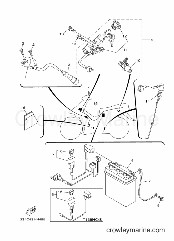 2009 Scooter T135HC - T135HC (2S4D) [010] - ELECTRICAL 1