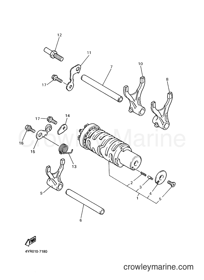 1998 Street Bike FZS600 - FZS600 (5DM2) [010] - SHIFT CAM & FORK