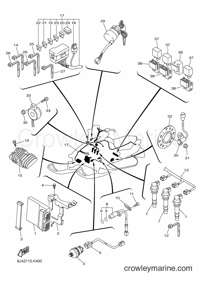 Yamaha Motors RS10STGT (8JB2) [020] - ELECTRICAL 1