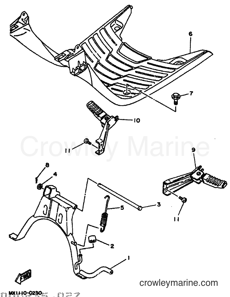 1994 Scooter CW50 - CW50 (4EY2) [999] - STAND & FOOTREST