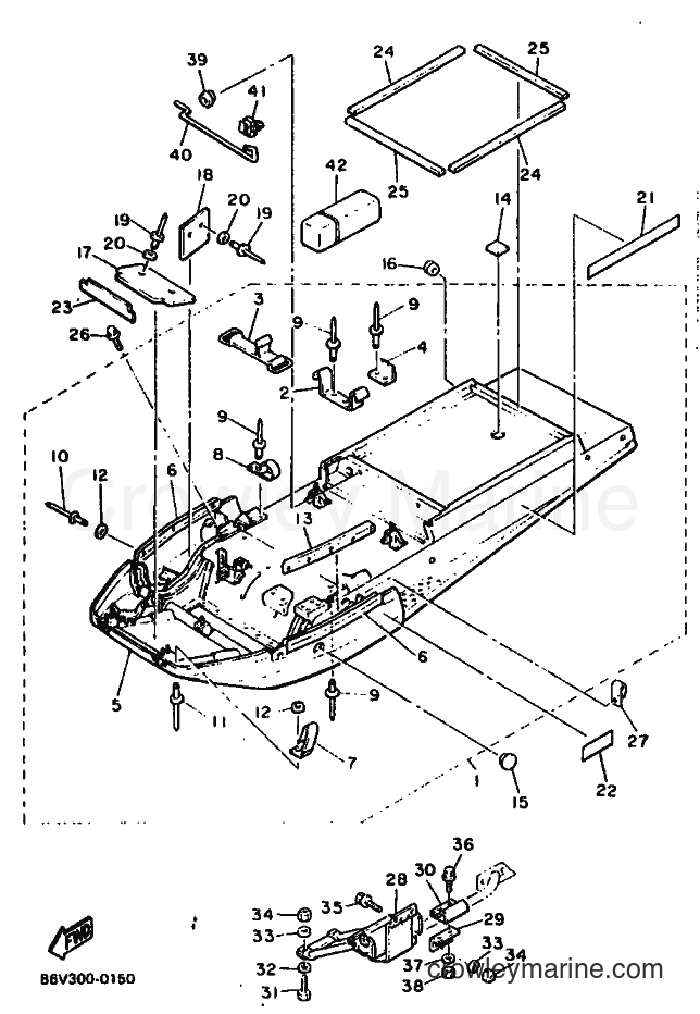 1990 Snowmobile VK540VP - VK540VP (86V2) [999] - FRAME