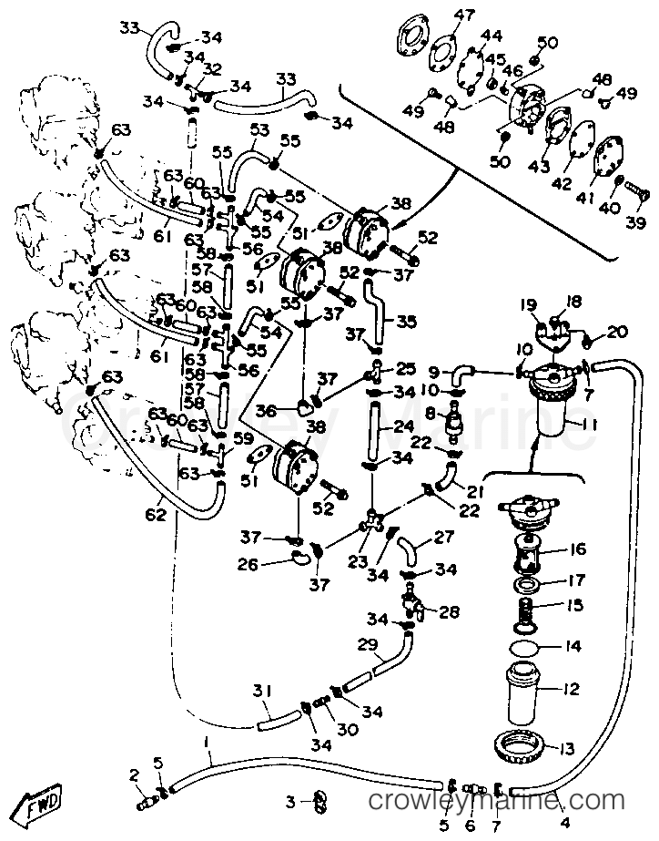 Yamaha Motors 250TXRR - FUEL SYSTEM 1