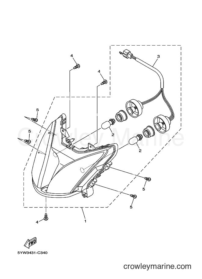 Yamaha Motors JCA-110E (5YWE) [010] - HEADLIGHT