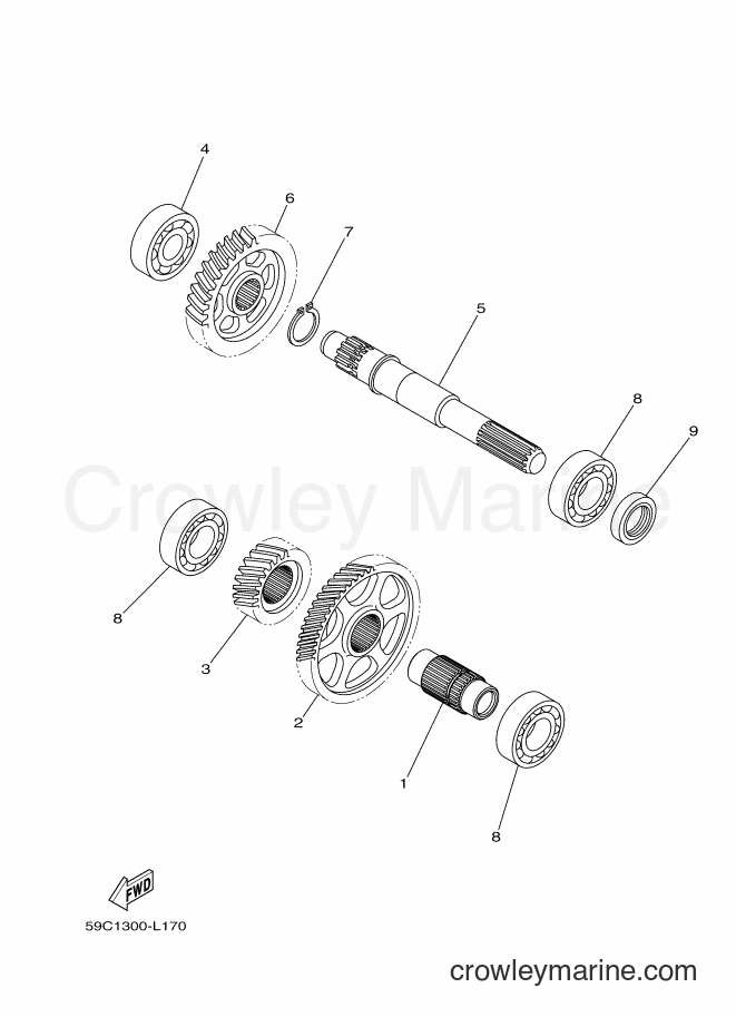 Yamaha Motors XP500 (59C1) [050] - TRANSMISSION