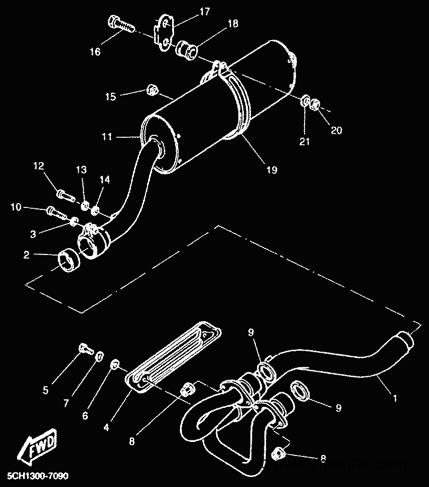 2000 Dirt Bike TT600R - TT600R (5CH3) [010] - EXHAUST