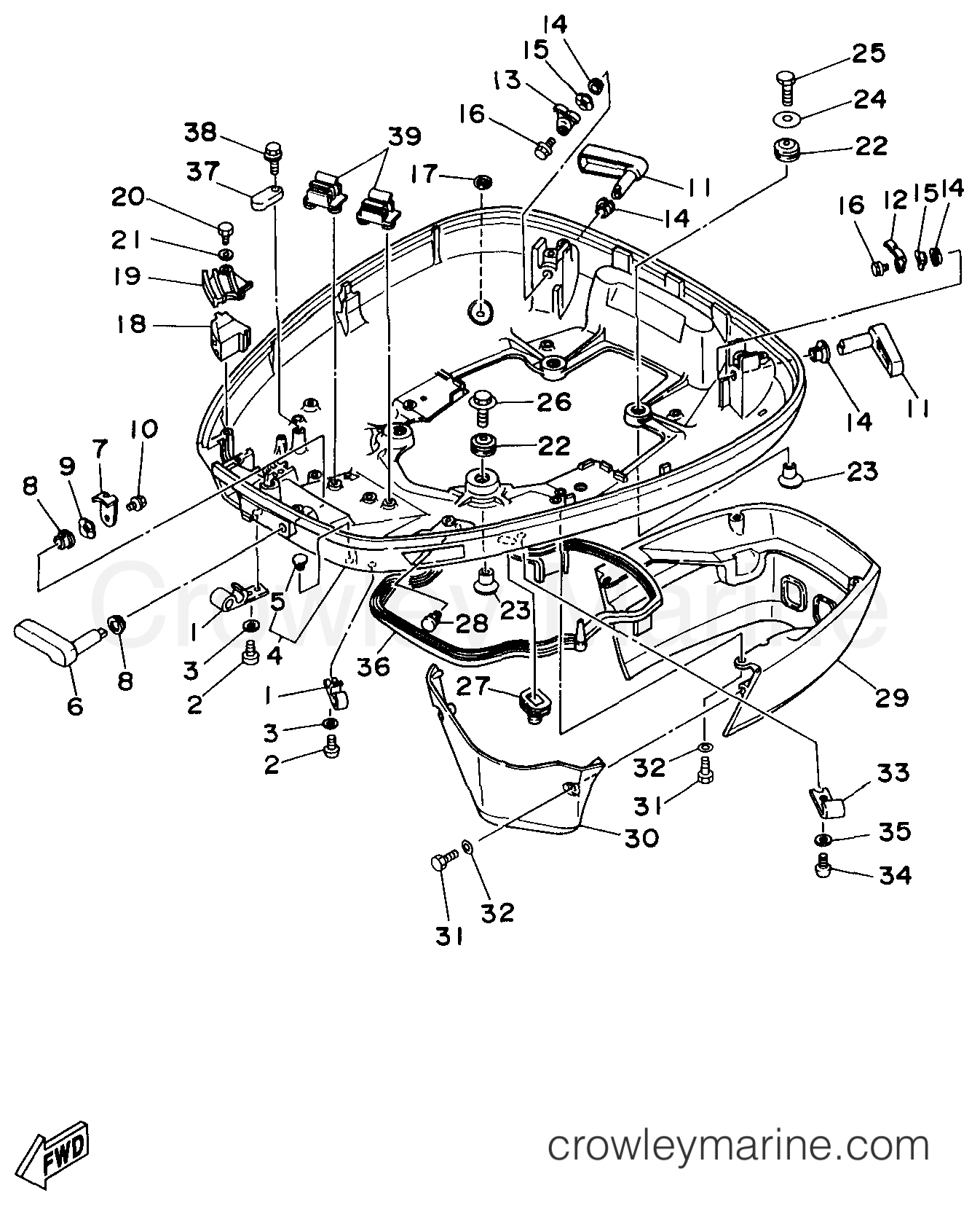 Yamaha Motors C150TLRX - BOTTOM COWLING