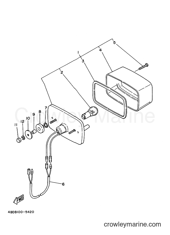 Yamaha Motors YFB250 (4BDH) [010] - TAILLIGHT