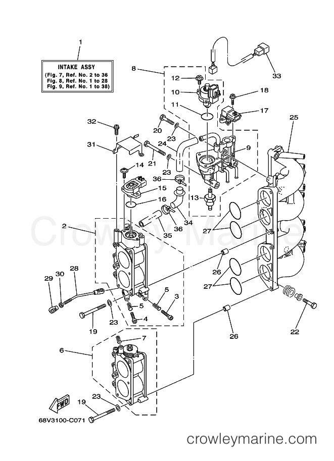 Yamaha Motors F115AETL (68V6) [030] - INTAKE 2