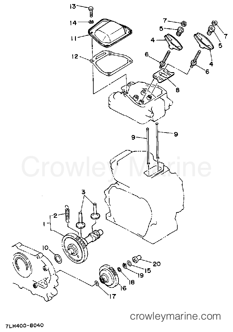 Yamaha Motors EF1600 - CAMSHAFT - VALVE