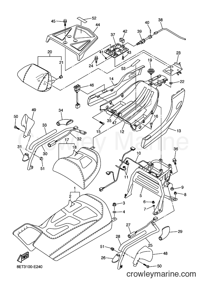 2006 Snowmobile RSV10 - RSV10 (8FM3) [010] - SEAT