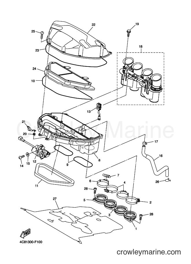 2007 Sport Bike YZF-R1 - YZF-R1 (4C82) [010] - INTAKE