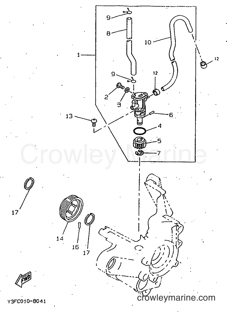 1998 Scooter CW50 - CW50 (4VVH) [010] - OIL PUMP