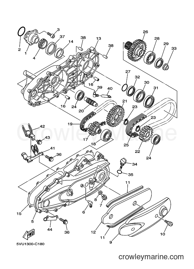 Yamaha Motors XP500 (5VU8) [010] - SUB TRANSMISSION