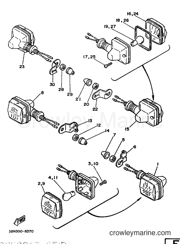 1986 Dirt Bike XT500L - XT500L (55A) [999] - FLASHER LIGHT