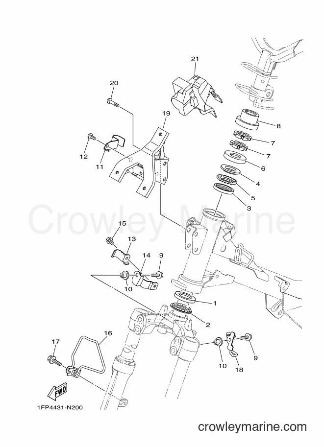Yamaha Motors T115FLSE (1FP4) [010] - STEERING