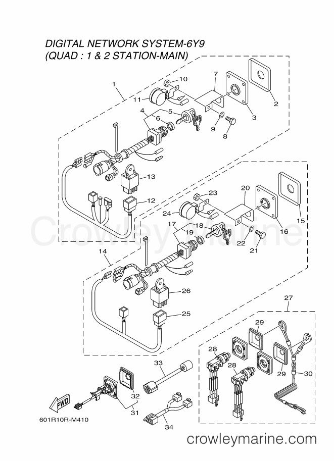 Yamaha Motors RIGGING REMOCON-2016 (601R) [010] - SWITCH & PANEL 16