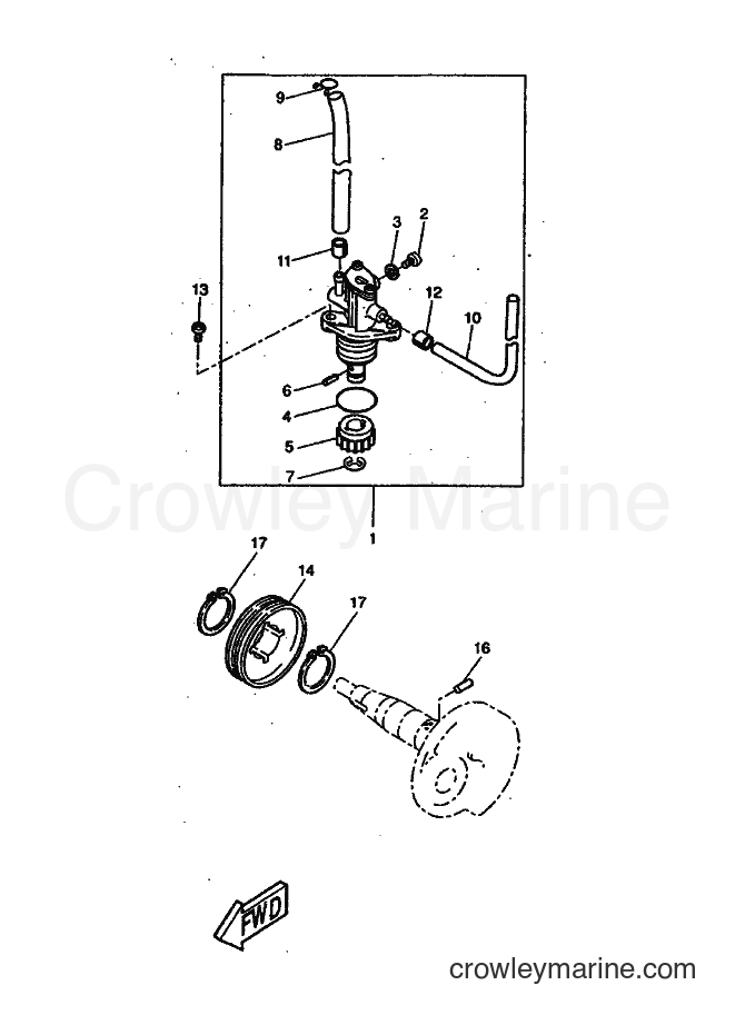 1999 Scooter CW50 - CW50 (4VVR) [010] - OIL PUMP