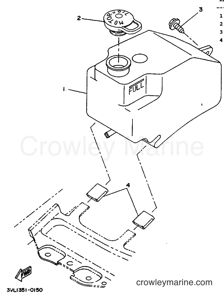 1990 Scooter CW50 - CW50 (3WW1) [999] - OIL TANK