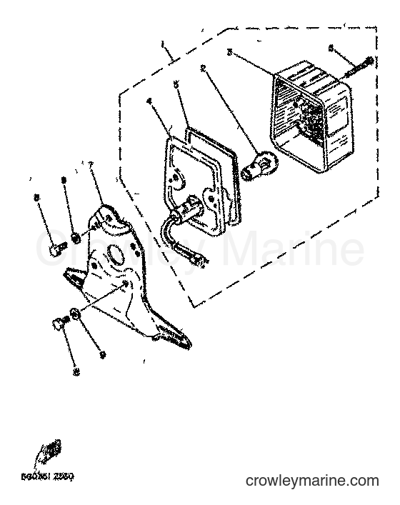 1982 Street Bike RD80 - RD80 (12G) [999] - TAILLIGHT