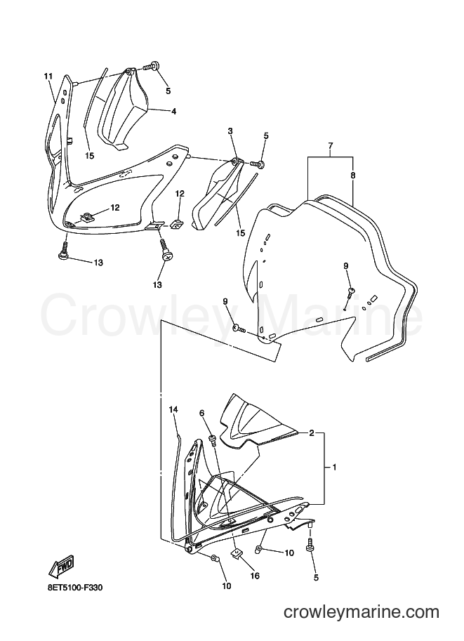 Yamaha Motors RS10VT (8ETF) [030] - WINDSHIELD
