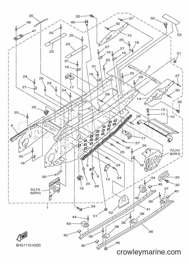 2012 Snowmobile RX10R - RX10R (8HG2) [020] - FRAME 2