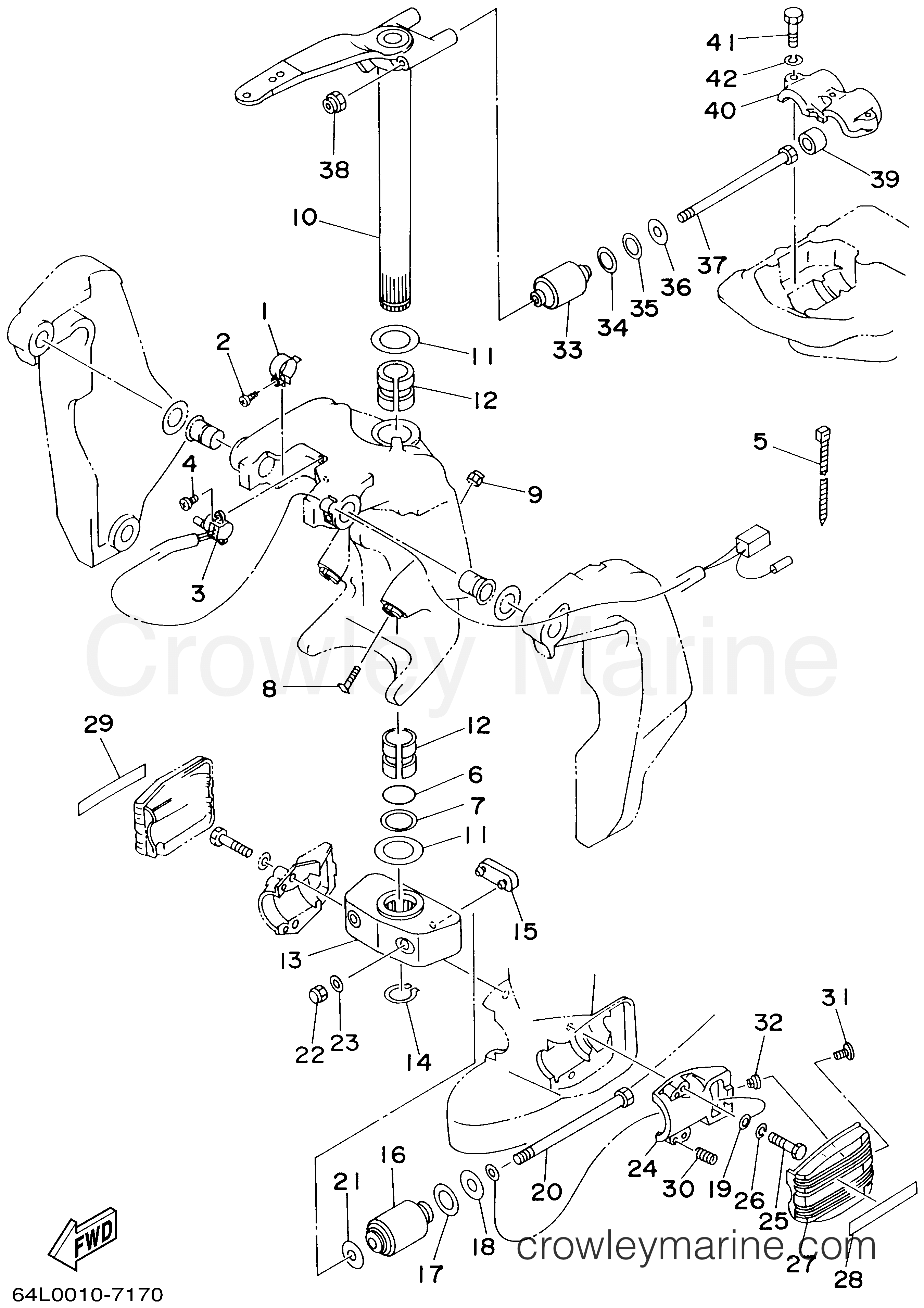 Yamaha Motors DX150TLRA - BRACKET 2