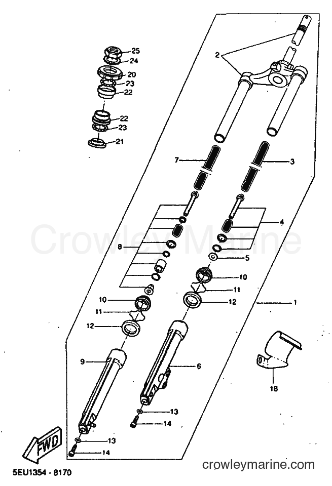 Yamaha Motors YH50 (5JB2) [030] - FRONT FORK