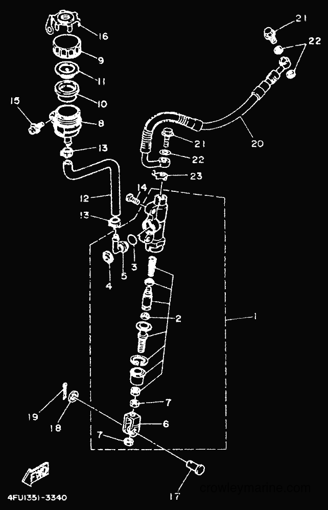 Yamaha Motors TDR125 (4GW3) [999] - REAR MASTER CYLINDER