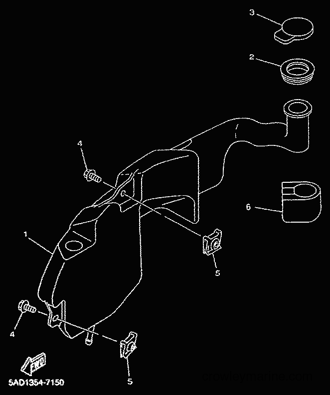 2001 Scooter YN50 - YN50 (5BV7) [010] - OIL TANK