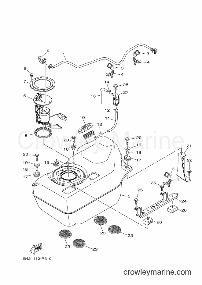 Yamaha Motors YXM700E (B42E) [010] - FUEL TANK