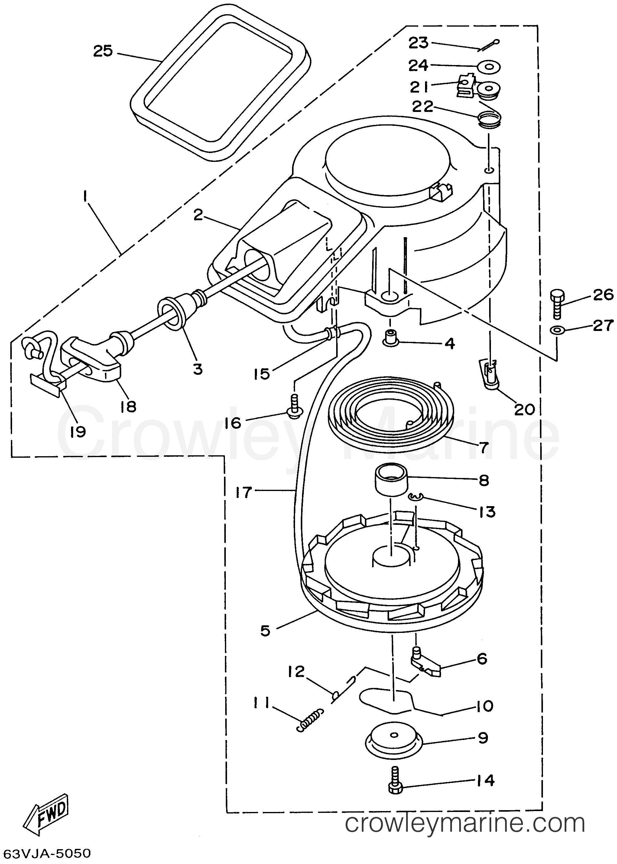 Yamaha Motors 9.9ELHU - STARTER