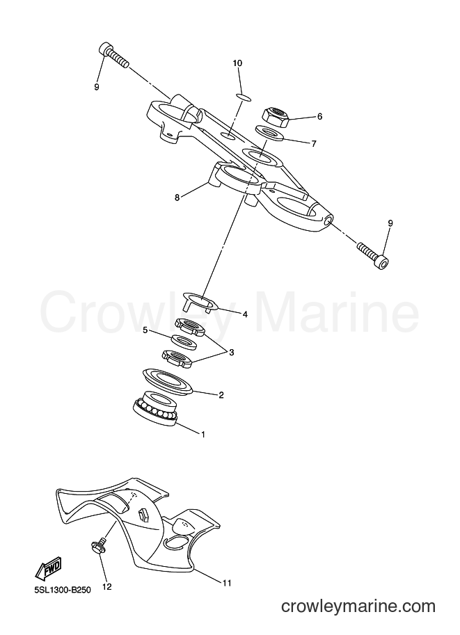 2007 Sport Bike YZF-R6S - YZF-R6S (4P66) [010] - STEERING