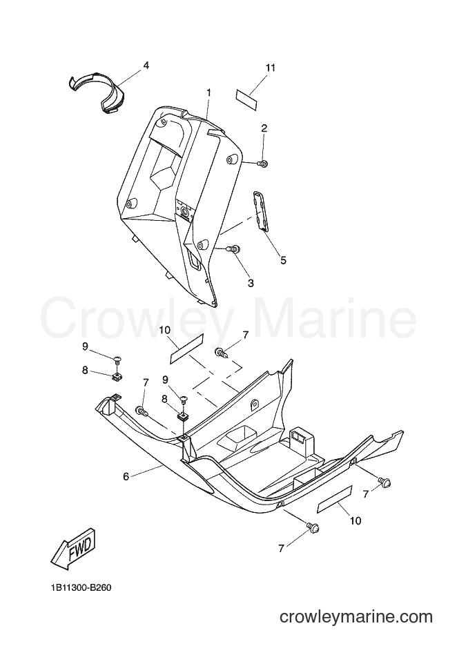 Yamaha Motors CW50N (1B11) [020] - LEG SHIELD